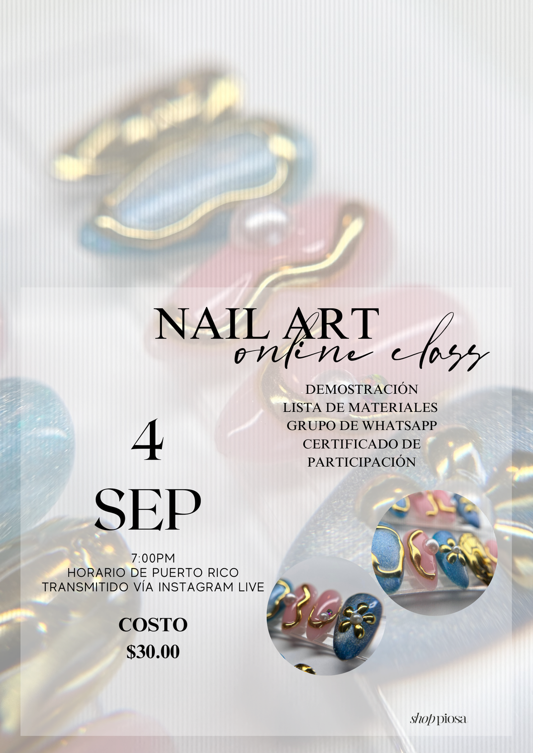 NAIL ART ONLINE CLASS